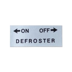 (1955-59) Recirculating/Defroster Heater On-Off Decal