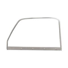 (1947-50) Door Window Glass and Frame - Chrome - Left