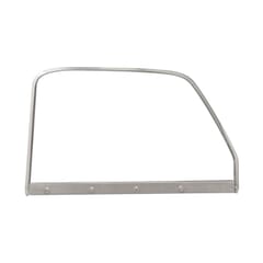 (1947-50) Door Window Glass and Frame - Chrome - Right