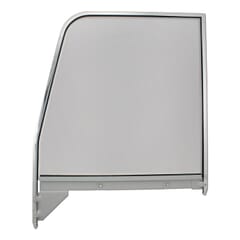 (1955-59) Door Glass Window Frame Complete-L-Chrome-Clear