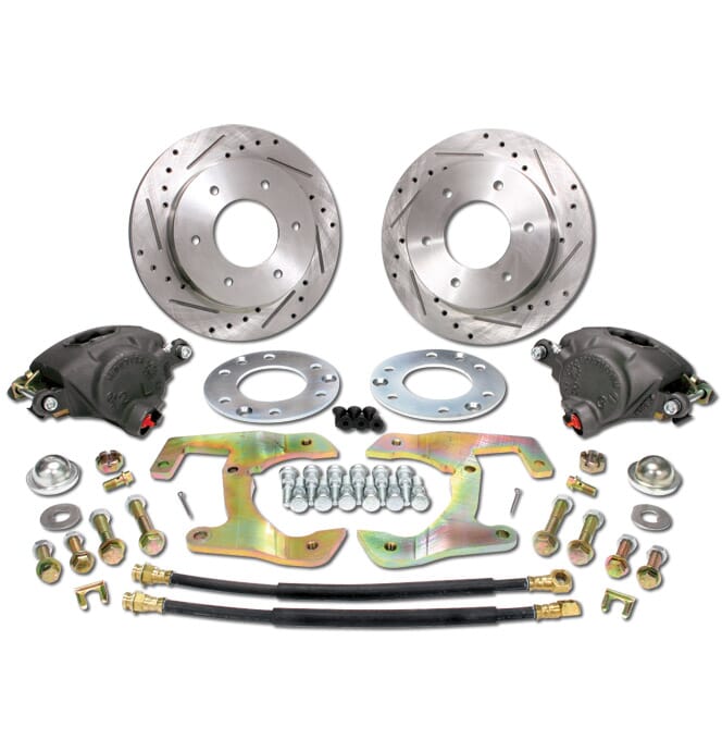 1955-1959 Chevy Truck Power Brake Booster Kit, Frame Mount Pedal, Disc/Drum, Gearhead