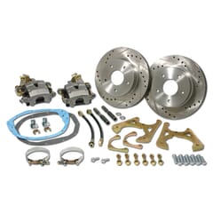 (1947-59) Rear Disc Brake Kit-GM 10 or 12 Bolt w/ Slotted and Drilled Rotors