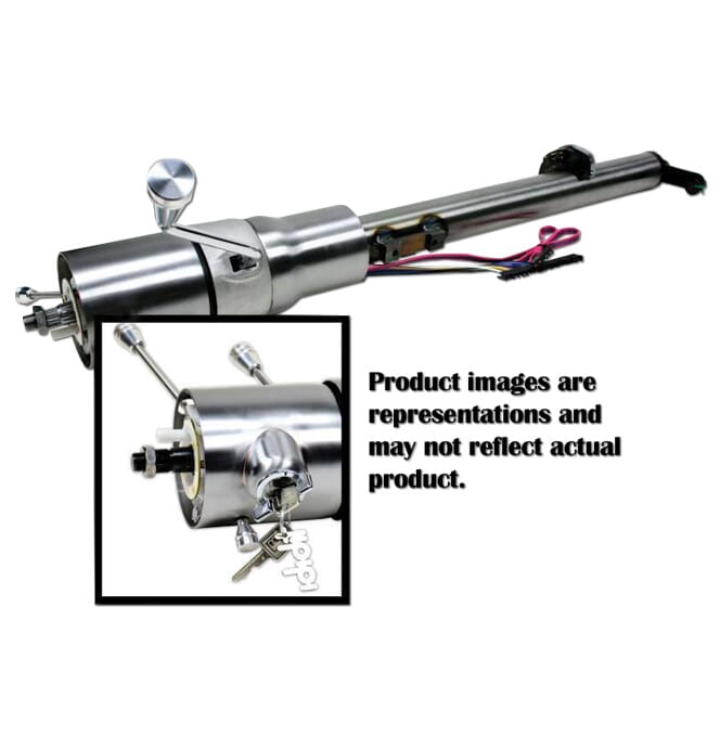 Foreverunauto Black Tilt Automatic Steering Column – Fits 1967-72 Chevy C10 & GMC Truck (Floor Shift)
