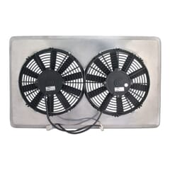 (1967-77)  Electric Fan and Shroud - 6 cyl and V-8 - 11" Dual