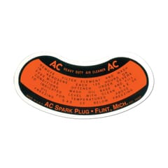 (1947-53 and 55-59) Air Cleaner Decal - Oil Bath Type