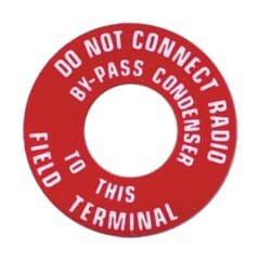 (1936-63) Generator Warning Tag