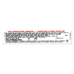 (1970) Emission Decal-307-200HP
