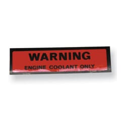 (1974-78) Warning Coolant Only Decal