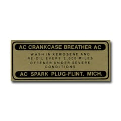 (1955-57) Oil Filler Cap Decal