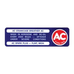(1964-67) Oil Filler Cap Decal