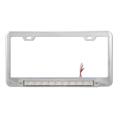 License Frame W/ 9" LED Red W/ Clear Lens