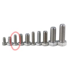 (1947-98) Stainless Hex Head Bolt-1/4-20 x 3/4"