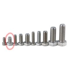 (1947-98) Stainless Hex Head Bolt-5/16-18 x 1/2