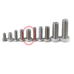 (1947-98) Stainless Hex Head Bolt-3/8-16 x 3/4