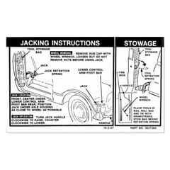 (1968-72) Jack Instruction Decal