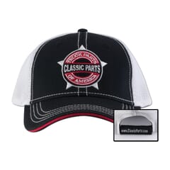 Hat - Classic Parts - Performance Mesh - Black/White/Red