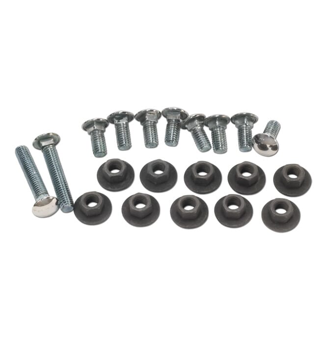 thumbnail image 2 of 28-Piece Front & Rear Bumper Bolt Kit For 1965-1968 Ford Mustang – OER Chrome Steel 2 of 6