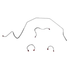 (1967-68) Front Brake Line Set-Std Drum-4 Lines