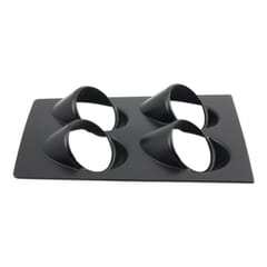 (1968-74) Console Gauge Cover-Black-Aftermarket Gauges