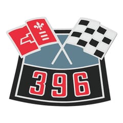 (1967-70) Air Cleaner Decal-396 Cross Flag