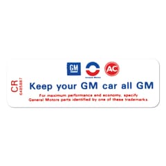 (1969) Air Cleaner Service Decal-350/300