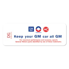 (1969-71) Cowl Induction Air Cleaner Service Decal