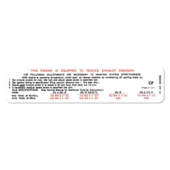 (1969) Emission Decal-302,350-MT-AT-Before 7-69
