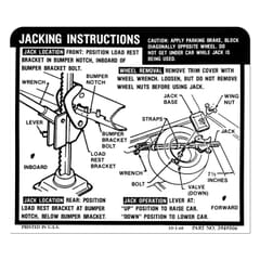 (1969) Coupe Jacking Instruction-Regular Tire