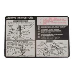 (1972) Jacking Instruction-Regular Tire