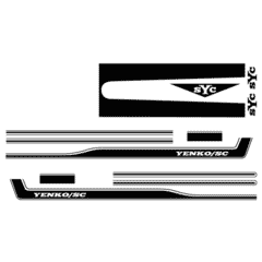 (1969) Yenko Stripe Kit-Black