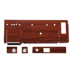 (1969) Complete Dash Woodgrain 6 Piece Set-Cherrywood