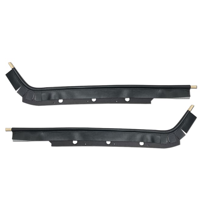 1968-69) Door Jamb Windlace Molding Hdtp. Black