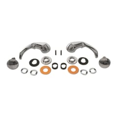 (1967) Vent Window Handle Kit-Chrome-Set