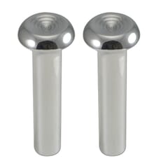 (1966-74) Billet Door Lock Buttons - Polished Original - pr.