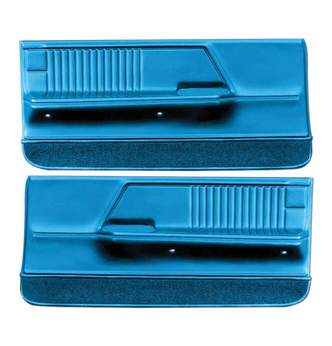 1967) Door Panels-Dlx-Bright Blue-pr