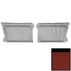 (1967) Door Panels Rear-Std.-Red-Conv.-pr
