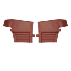 (1968) Door Panels Rear-Std.-Red-Conv.-pr