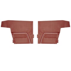 (1969) Door Panels Rear-Std.-Red-Conv.-pr