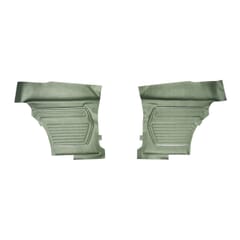 (1969) Door Panels Rear-Std.-Dark Green-Coupe-pr