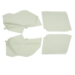 (1967-69) Interior Rear Arm Rest Cover-White-Conv.