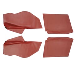 (1967-69) Interior Rear Arm Rest Cover-Red-Conv.