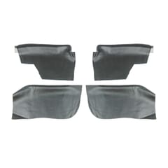(1968-72) Interior Rear Arm Rest Cover-Black-Conv.