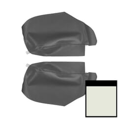(1967-69) Interior Rear Arm Rest Cover-White-Coupe