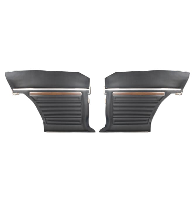 1970-72) Door Panels Rear-SS-Black-pr.