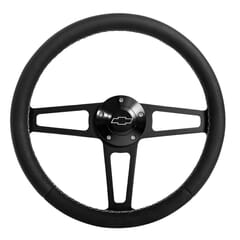 (1960-69) Steering Wheel-Black Italian Sky Vinyl -Black Kit