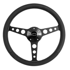 (1960-69) Steering Wheel-Black Italian Sky Vinyl -Black Kit