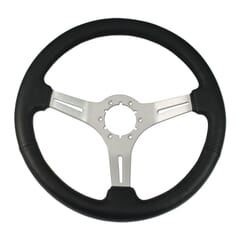 (1941-94) Steering Wheel-Black Leather-Brushed