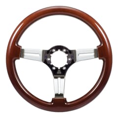 (1941-94) Steering Wheel-Wood-Chrome