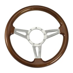 (1941-94) Steering Wheel-Wood Walnut-Polished