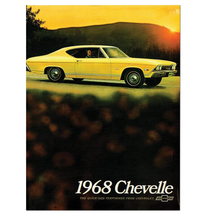 ちはる　ページ 1968) Chevelle Full Color Sales Brochure